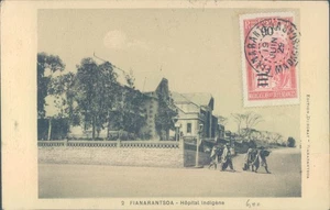 MADAGASCAR Fianarantsoa indigene hospital 1929 PC - Picture 1 of 2