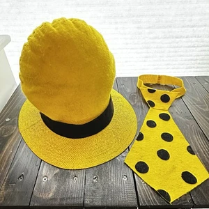 Curious George Costume Pieces for Man In The Yellow Hat Homemade Halloween Boy - Picture 1 of 19