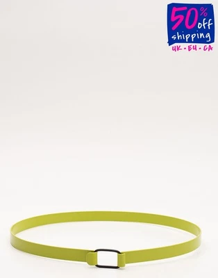 RRP€230 AMEN Brass Waist Belt Size IT42 M Skinny Hook Closure Made in Italy - Image 1 of 4