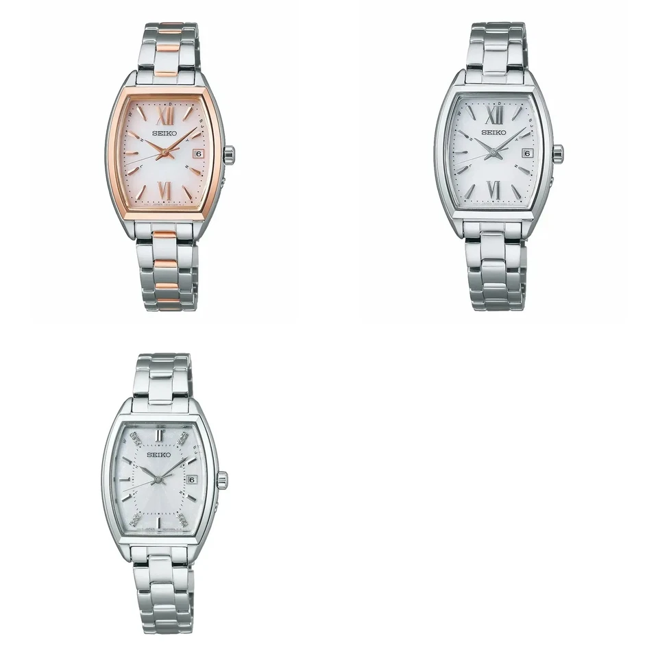 Seiko Ladies Solar Radio Watches SWFH126 SWFH125 SWFH143 Silver Pink Gold Japan - Image 1 of 1