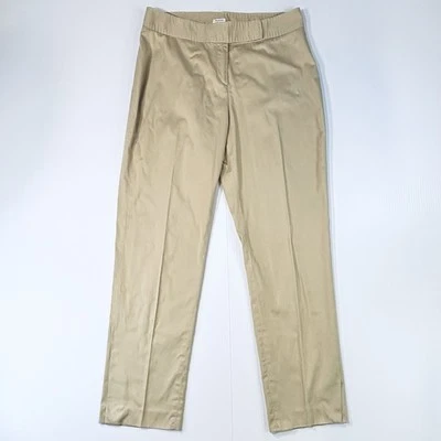 Pantalones ligeros ajustados rectos de algodón tostados talla 44 (US 8) Agnona para mujer Foto 1 de 4