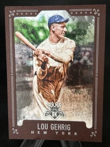 LOU GEHRIG 2017 DIAMOND KINGS SP MARCO MARRÓN #’D 15/49 YANKEES #24 - Imagen 1 de 2