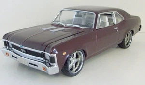 GMP 1/18 Scale - G1801921 1970 Chevy Nova Stroker SS Dark red - Picture 1 of 4