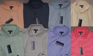 New Men's Van Heusen Ottoman Striped Short Sleeve Polo Shirt Retail $50 - Picture 1 of 7