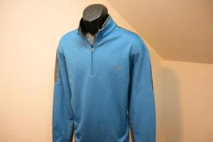 Callaway Golfjacke Fleece 1/4 Zip Neck blau sportlich Herren Größe XL - Bild 1 von 7