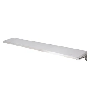 Folding Stainless Steel Concession Shelf Wear-Resistant Food Shelf 48x12 inches - Picture 1 of 11