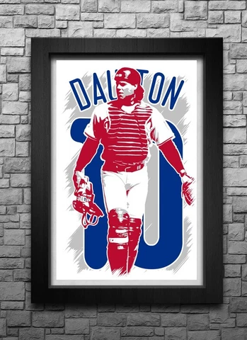 DARREN DAULTON art print/poster PHILADELPHIA PHILLIES FREE S&H! JERSEY Cover