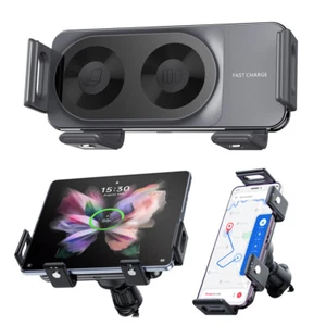 Pour Samsung Galaxy Z Fold 6 5 4 Chargeur Voiture Sans Fil Support Voiture Automatique - Photo 1 sur 10