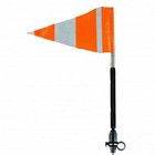High Visibility Reflective Bicycle Safety Flag Hi-Viz Short Seat Stay Arm