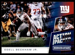 2017 Panini Rookies & Stars Action Packed ODELL BECKHAM JR #12 NEW YORK GIANTS🏈 - Picture 1 of 2