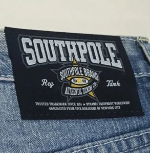 South Pole RN82628 Mens Embroidered Denim Jean Shorts - Picture 1 of 12