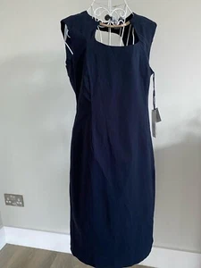 Roman Originals navy blue Bengaline, Pencil dress, Brand New W Tags Size Uk 14 - Picture 1 of 4