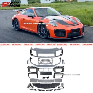 For Porsche 911 991 2013-2019 New Style Plastic Front Bumper Diffuser Body kits - Picture 1 of 10