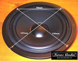 Kores Audio Coppia Tweeter a Cono Ø 10 Cm. (98mm) "Tipo" Bose 107405 Hi-Fi - Foto 1 di 6