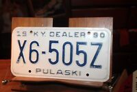 2002 Kentucky License Plate Dealer Pulaski County X6-505X | eBay