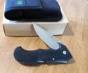 COLUMBIA RIVER CRKT 6904 New Black Handle Cascade Plain Edge Blade Knife/Knives - Picture 1 of 1