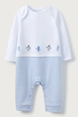 The little White Company Organic Cotton Robot Sleepsuit - Age 18-24 Months BNWT - Image 1 of 4