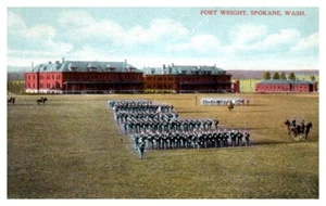 FORT WRIGHT Spokane, WA military c1910 - Postcard - Picture 1 of 2