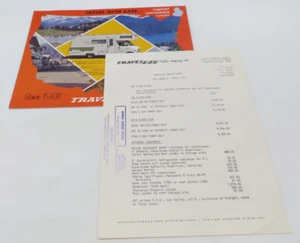TRAVELEZE MOTOR HOMES RV Sales Brochure 1972 Vintage Advertising *2 - Picture 1 of 6