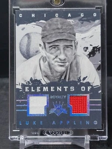 2016 PANINI DIAMOND KINGS LUKE APPLING DUAL WHITE SOX JERSEY ROYALTY #D 70/99 - Picture 1 of 1