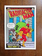 The Simpsons Radioactive Man Trading Card ~ R9 ~ Public Enemy #1! ~ 1993