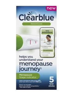 CLEARBLUE MENOPAUSE STAGE INDICATOR 5 TEST PACK OF 3 EXP-2025 - Picture 1 of 1