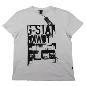 NWT $60 G-Star Raw T-Shirt White Underground GR RT Graphic TEE Men's 2XL XXL - Picture 1 of 3