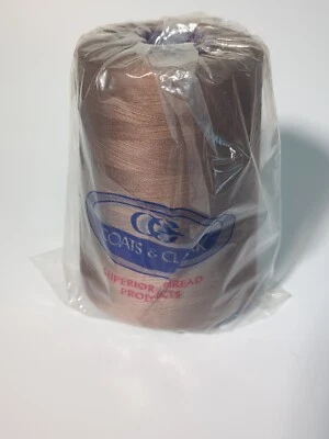 Coats & Clark Auburn Brown O.N.T. 3 CORD Mercerized Cotton Thread 12,000 Yards - Image 1 of 4