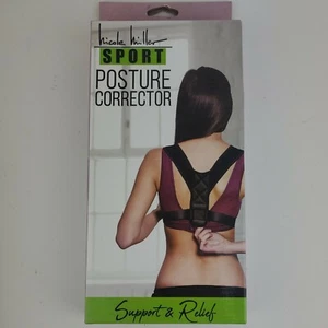 Nicole Miller Sport Posture Corrector. One Size Fits Most. Color Black - Picture 1 of 4