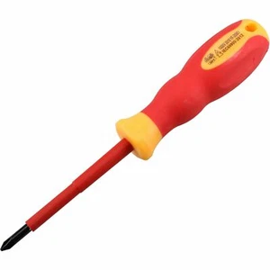 PH1 x 80 mm VDE isoliert Soft Grip Elektro Elektriker Schraubendreher Kreuzschlitz - Bild 1 von 3