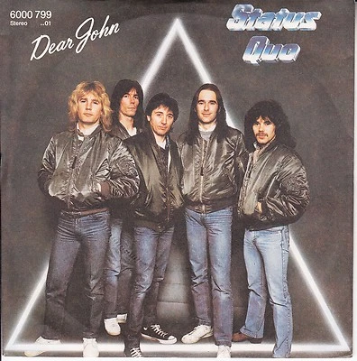 STATUS QUO  Dear John PICTURE SLEEVE 7" 45 rpm record + juke box title strip NEW - Image 1 of 2