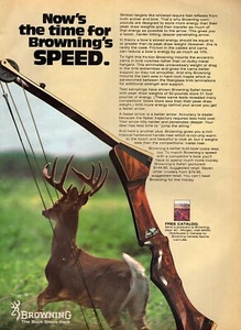 1979 Browning Safari Compound Bow Deer Hunting Original Color Print Ad - Picture 1 of 1