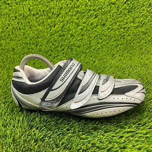 Shimano Road Bike Mens Size 6-7 Silver Athletic Outdoor Cycling Shoes Sneakers - Picture 1 of 11