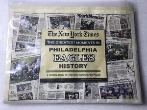 PHILADELPHIA EAGLES New York Times Paper the Greatest Moments in History 2010 - Picture 1 of 2