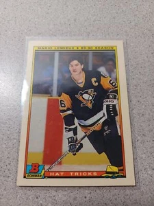 1990 Topps Mario Lemieux Hat Trick #2 of 22 - Picture 1 of 2