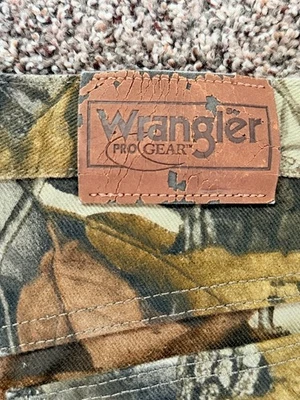 Wrangler ProGear Realtree Camo Hunting Pants Men’s 18 Regular Cotton Outdoors - Image 1 of 4