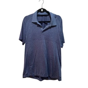 Lululemon Herren Metal Vent Tech Poloshirts Blau Gr. XL Athletic Performance - Bild 1 von 6