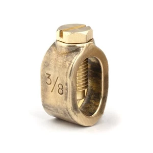 Kupfer Erdungsstab Klemme mit Schraube für 3/8" Erdungsstab, direkte Bestattung - 4 Stück - Bild 1 von 9