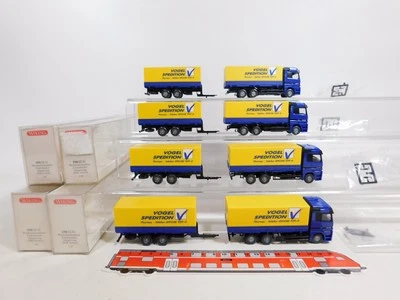 4x wiking H0 1:87 598 02 41 Zentralachshängerzug MB Uccello Mint + Box # - Immagine 1 di 4