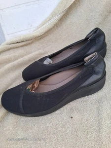 Zapatos cómodos sin cordones Easy Spirit negros para mujer talla 6,5 estrechos - Imagen 1 de 5