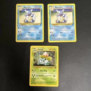 Pokemon Set 2 Card Lot: 1x Ivysaur + 2x Wartortle - Picture 1 of 4
