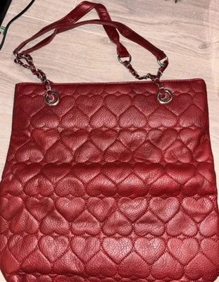 Bolso Shopper Avon Rojo Corazón Acolchado Nuevo Foto 1 de 3