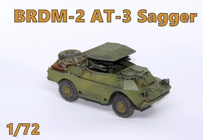 PRO BUILT 1/72 BRDM-2 AT-3 Sagger - ready model - Image 1 of 4
