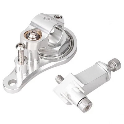 Soporte de montaje estabilizador amortiguador de dirección CNC para Kawasaki Ninja ZX6R 2005 06 Foto 1 de 4