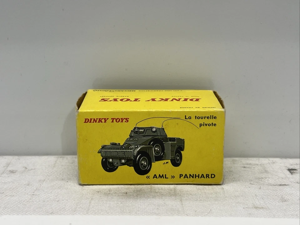 Французский Dinky 814 AML Panhard бронированный автомобиль только коробка - Изображение 1 из 4