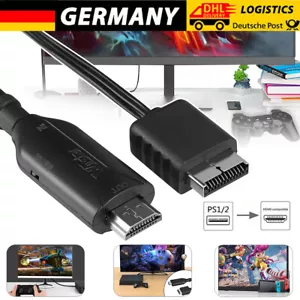 1M PS2/PS1 zu HDMI Audio Video Konverter Kabel PS2 zu HDMI Kompatibale Adapter - Bild 1 von 13