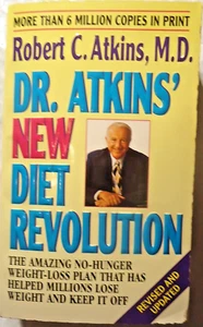 Dr Atkins New Diet Revolution PB Robert C Atkins MD Amazing No Hunger Diet 1999 - Picture 1 of 2