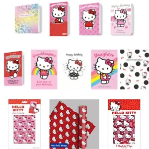 Hello Kitty Birthday Card | Hello Kitty Wrapping Paper | Birthday Party Supplies - Picture 1 of 30