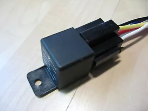 Relé automotriz premium 12V 30/40 amperios SPDT 5 clavijas con enchufe y arnés #E70B - Imagen 1 de 12