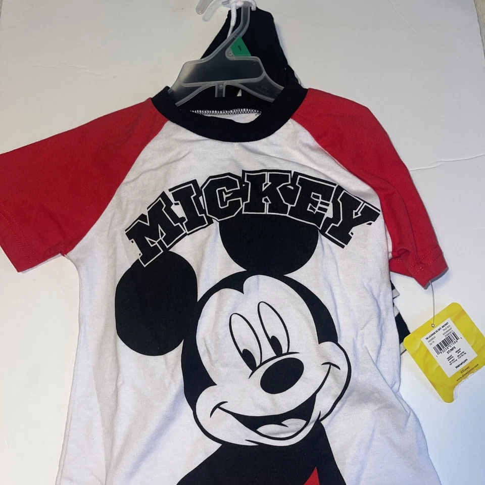 Disney 2 PC Shirt & Shorts Set Short Sleeve Shirt and Tie Shorts 5T